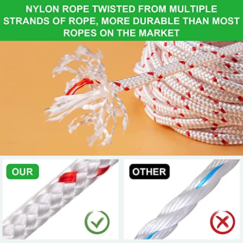 Starter Rope, 4.5mm x 10M Replacement Starter Rope Recoil Pull Cord for Husqvarna S-TIHL Craftsman Chainsaw Lawn Mower Trimmer (4.5mm) - Image 2