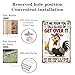 FunnySign Chicken Gifts Rooster Décor Let Me Pour You A Tall Glass Of Get Over It Rustic Tin Sign For Home Farm Chicken Coop Decor 8x12 Inch (9714)