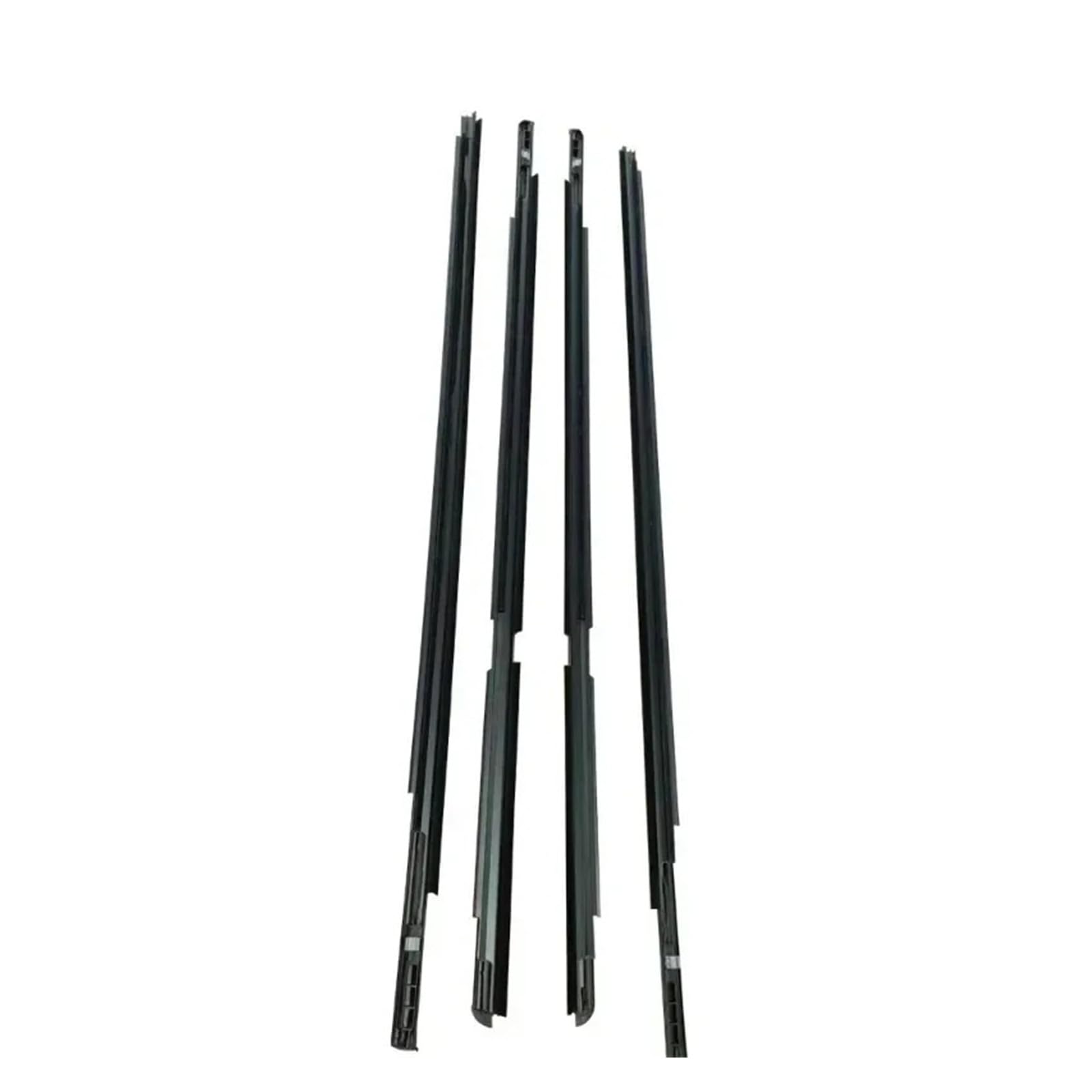 Rubber Seal Weather Stripping 4Pcs for Toyota for Yaris Hatchback 2006-2013 (4 Doors) Front Rear Outer Side Glass Rubber Sealing Strips Black Window Weatherstrip