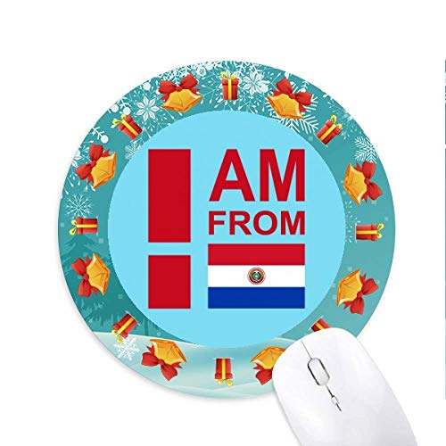 je suis du paraguay tapis de souris souris ronds cadeaux de noël