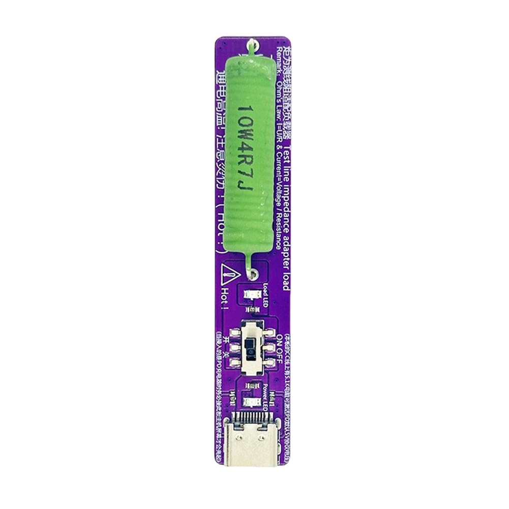 Ehwisbe Resistor Load Tester Type-C PD Power Adapter Aging Test Discharge Resistance Tester Cable Resistance Tester