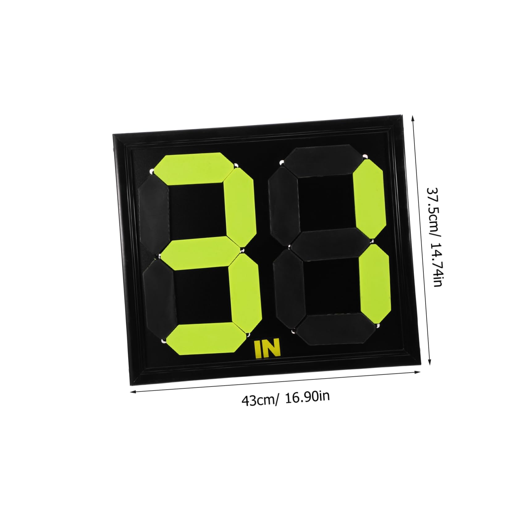 BESPORTBLE Football Replacement Card Foosball Table Replacement Parts Football Referee Yard Marker Soccer Referee Kit Football Down Marker Football Training Counter Football Things Black