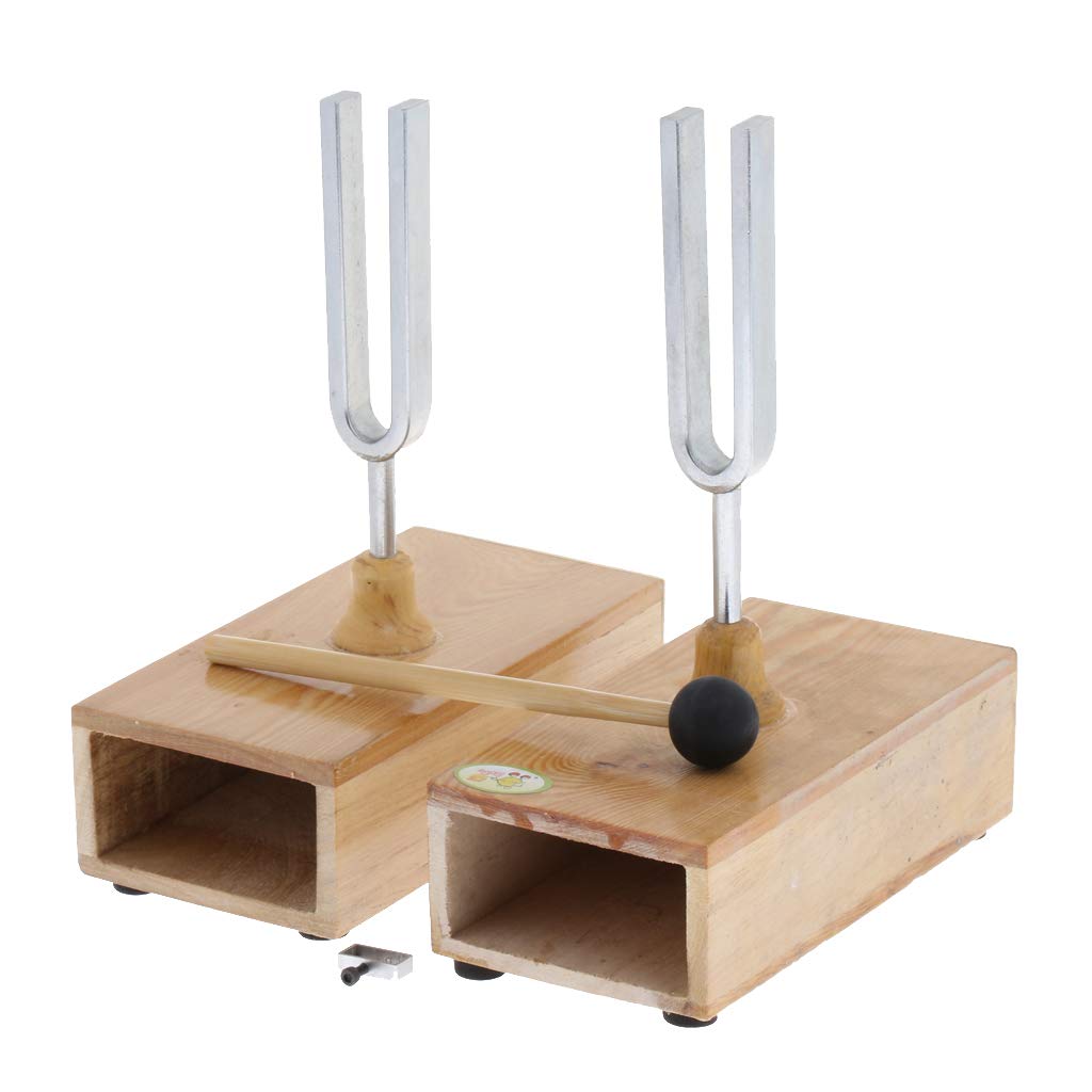 440 Hz Resonanzbox aus Holz mit Stimmgabel, akustisches Werkzeug