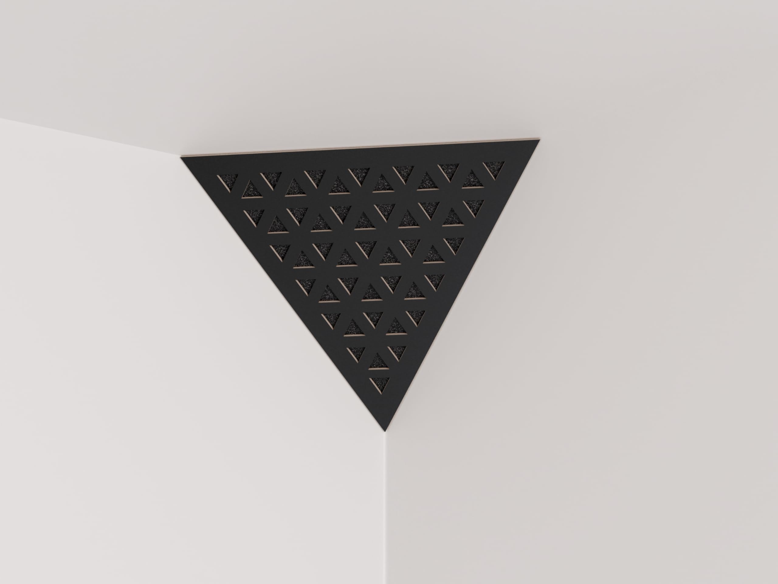 Lot De 2 Pièges à Basses Triangulaires 'Tri-Cinematic' - Velours, 42x42x42 Cm - Pour Studio, Home Cinéma