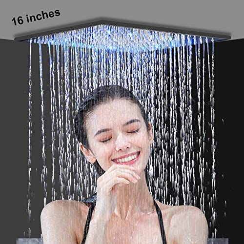 Suguword - Soffione doccia a pioggia, 40 x 40 cm