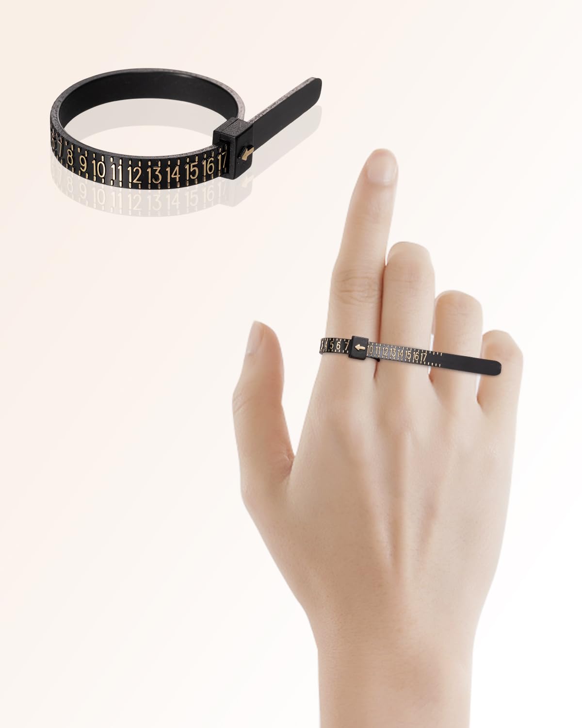 Meowoo Ring Sizer UK Wagi pomiarowe Zestaw narzędzi do pomiaru średnicy pierścieni