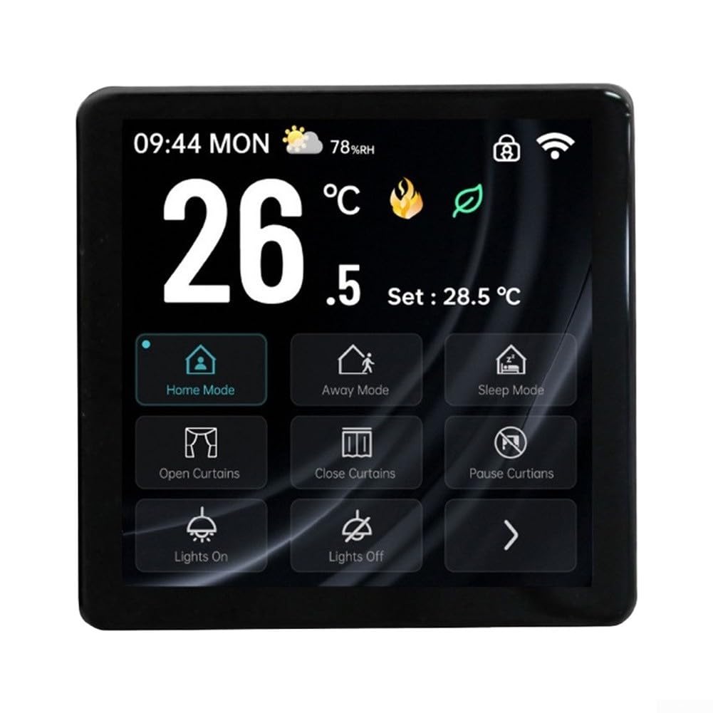 Zentralheizung Thermostat WiFi Graffiti Design Weiß(Black)