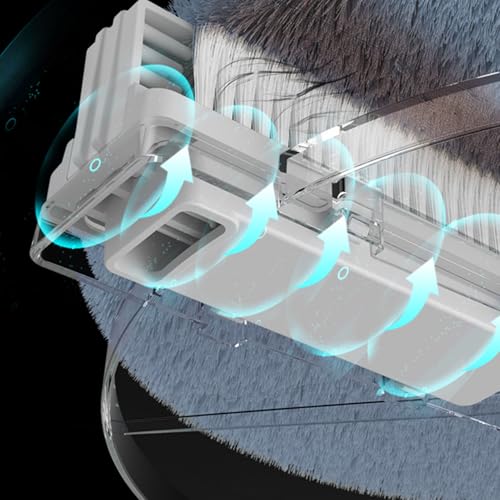 Bexdug Wischmopp- und Eimer-Set, Wischeimer-Set für Bodenreinigung mit Auswringer, 2 Fächer, Wandtrocken-Wasserschrubber für gewerbliche Industrie, Restaurant – Bild 8