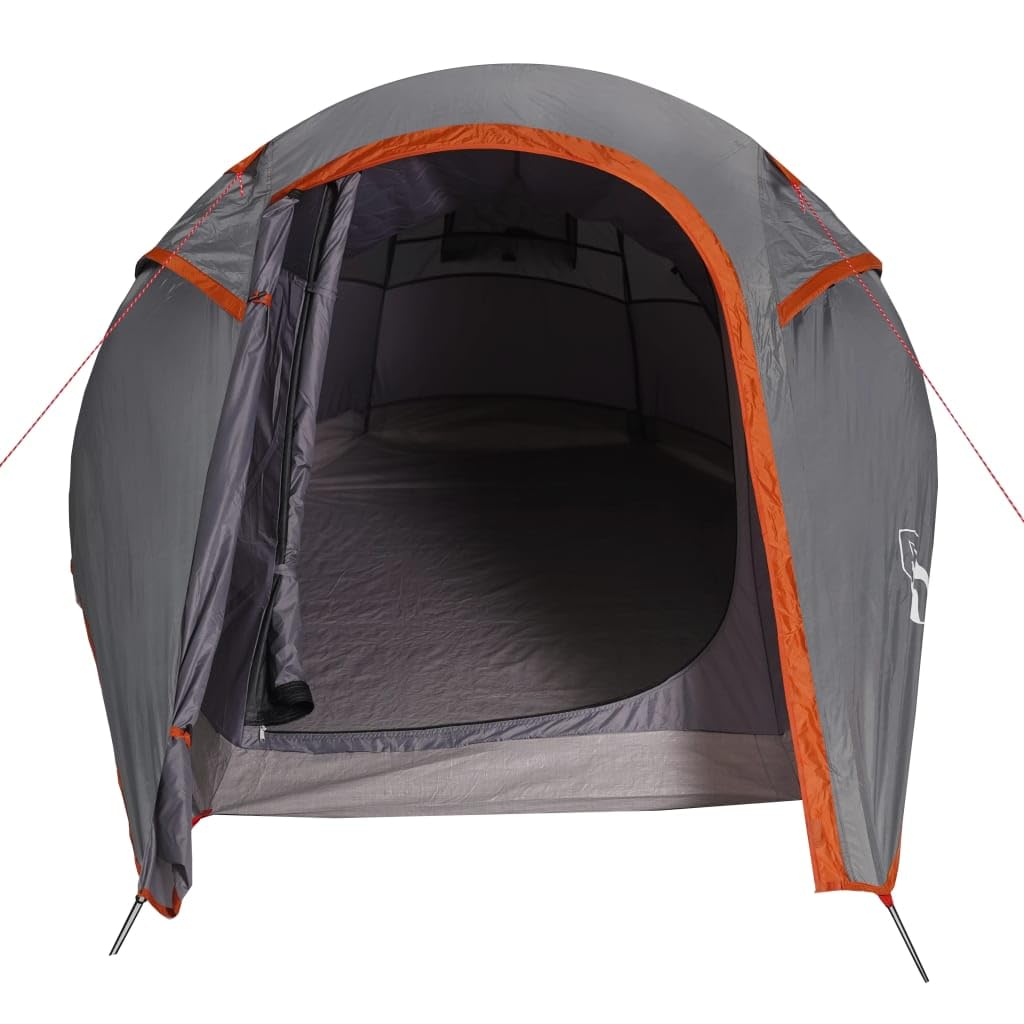 LAPOOH Tenda da Campeggio a Tunnel per 3 Persone Grigio e Arancione,Tende da Campeggio,Impermeabile & Antivento,Ideale per Campeggio e attività All'aperto-94602