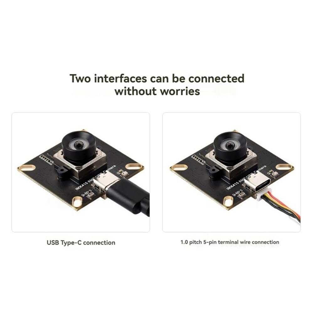 IMX415 8MP USB2.0 Type-C USB-Kameramodul 3840x2160 Full HD 95,5° D-FOV Verzerrungsfreies Objektiv mit Integrierten Dual-Mikrofonen