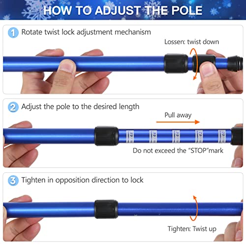 Lixada Lightweight Snowshoes For Men Women Youth, Aluminum Alloy Terrain Snow Shoes 19/23/27/30 Inches Adjustable Ratchet Bindings Snow Shoes With Trekking Poles And Carrying Bag #TOP4