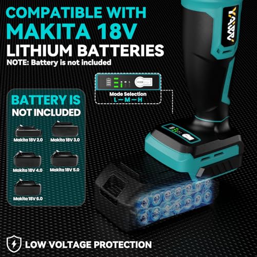 Image of Cordless Drywall Cut-Out Tool for Makita 18V Battery, 3 Speed Adjustable Brushless Rotary Saw with Up to 30000 RPM, Compact Spiral Saw Kit for Cutting Wood Drywall,Sheetrock,Wood, (Bare Tool Only)