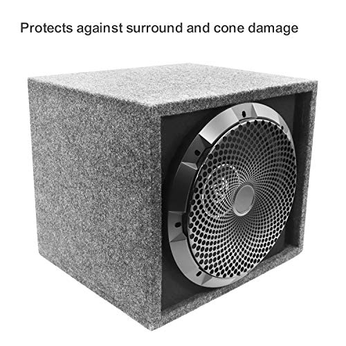 RECOIL SG-10 10-Zoll(25 cm Subwoofer-Gitter aus schwarzem Stahlgeflecht mit hohem Hub (10 Zoll)