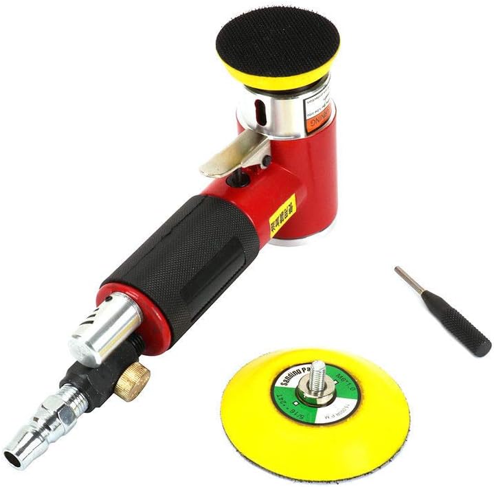 2'' 3'' Mini Orbital Pneumatic Air Sander Polisher For Auto Body Work Orbital Sander Woodworking Rust Removal