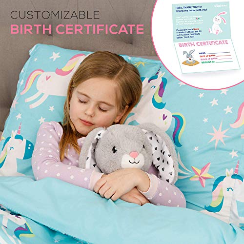 Rabbit stuffed animal - The Original "Some Bunny Love's You" Large Bunny Plush Animals Toy. bunnie gifts w/ removable shirt for Birthdays, Valentines or Christmas. Cute, Fun, Soft, and Gift Wrapped!