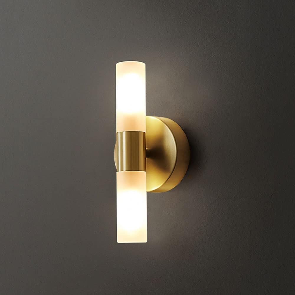NHPJFDC Wall Sconces Bathroom Vanity Lighting Sconce Glass Lamp Shade Green Metal Mount Light Headboard Lamps Compatibl T-155