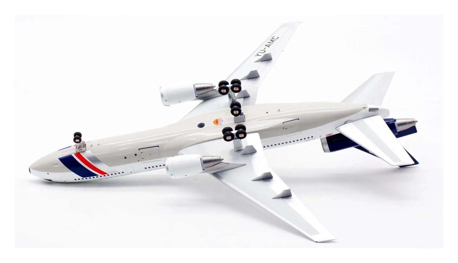 HHRFCS Avión clásico clásico IFDC10JU0921 Inflight 1:200 Yugoslav Airlines Mcdonnell Douglas DC-10-30 Modelo de avión Fundido a presión YU-AMC
