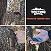Tactiko Survival Updated Folding Pocket Knife with Fire Starter and Leather Belt Pouch - Emergency Tool Seatbelt Cutter, Glass Breaker, Magnesium Flint - Best for Camping, Hiking, Hunting (Brown)