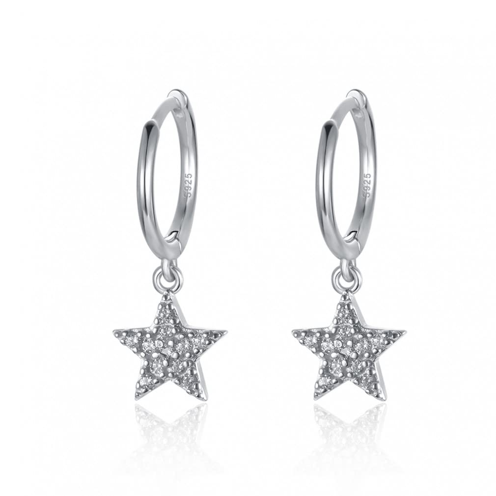 Orecchini a Cerchio a Forma di Stella S Orecchini a Cerchio Piccolo per Regalo di Gioielli di Compleanno per Donne Household faucets