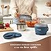 Crock-Pot 20-Ounce Electric Lunch Box, Portable Food Warmer, Faded Blue, Perfect for Travel, Car, On-the-Go, Keeps Food Warm, Spill-Free, Dishwasher-Safe, Ideal Gift for Men and Women