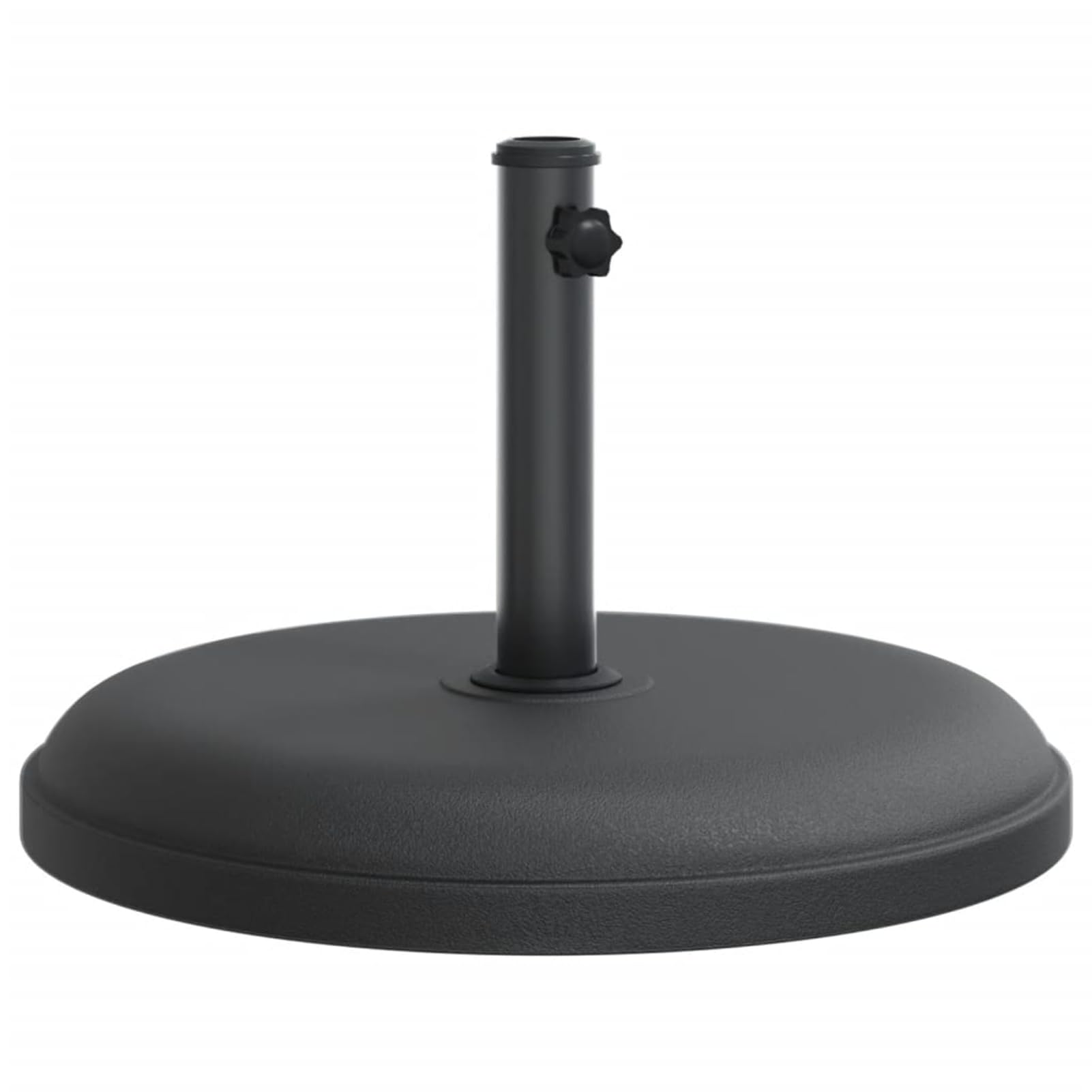 Gecheer Base per Ombrellone, Stabile e Robusta con Manopola di Fissaggio, Ø49,5 cm x 32 cm, Plastica e Cemento con Tubo in Ferro, Adatta a Pali da 32/35/38 mm, per Esterno e Terrazza