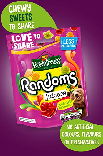 Rowntree's Randoms Juicers Dulces Bolsas para Compartir 140g Pack de 9 miniatura 7