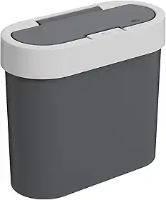 Coza - Lixeira para Pia Flat 2,8L - Cinza