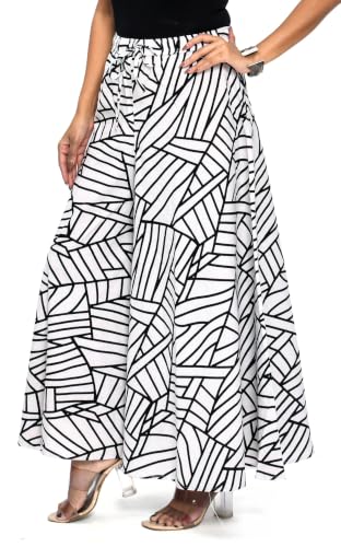 Image of Women's Cotton Long Palazzo Pant