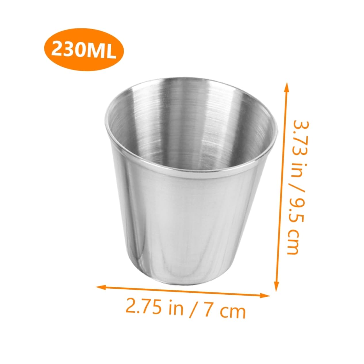 NAMOARLY 5pcs Stainless Steel Sauce Cups Dipping Cups for Sauces Condiments Dressings Lightweight for Parties Banquets and Meal Prep