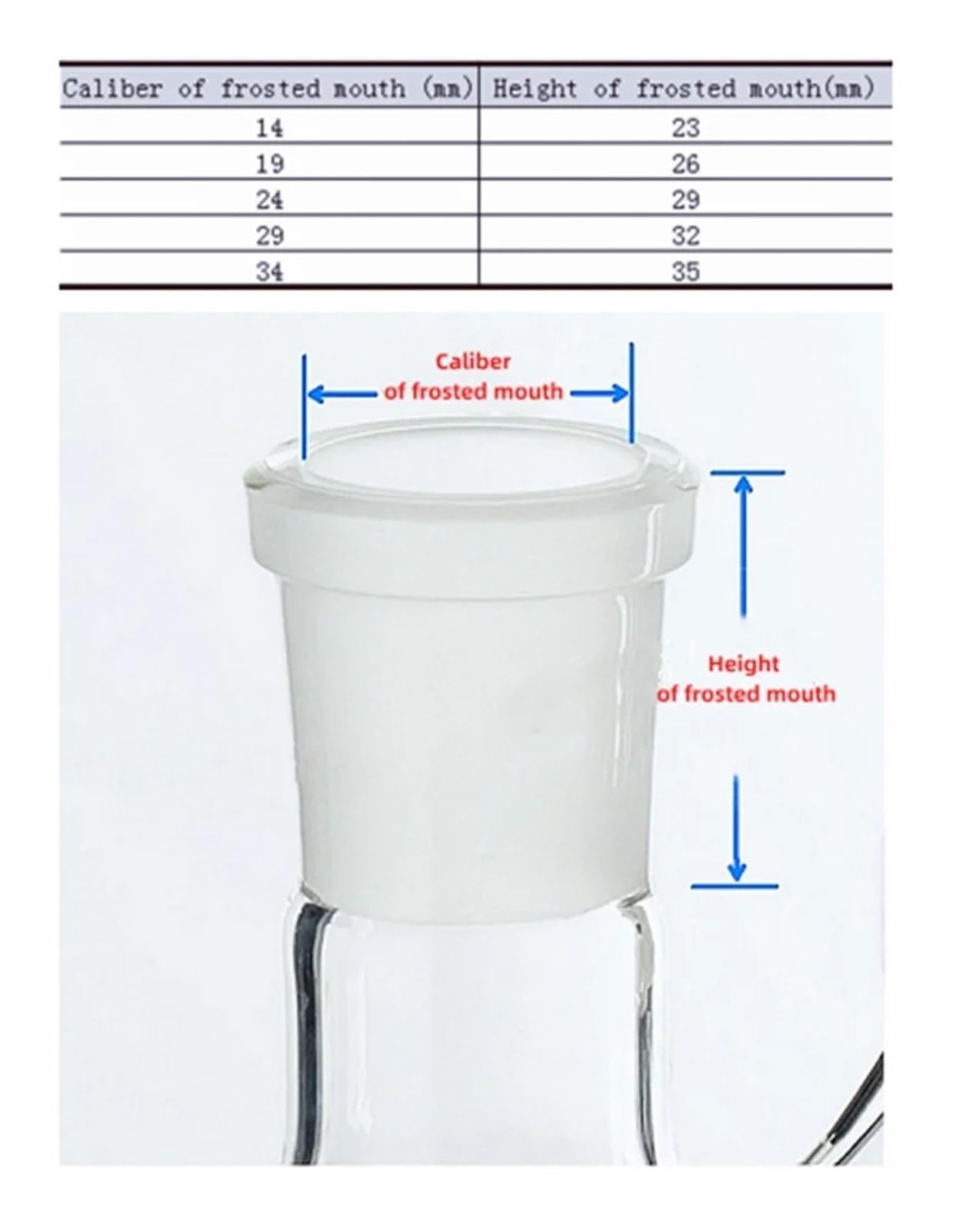 matraz de fondo redondo， Matraz de succión de vidrio for filtración al vacío con boquilla superior, calibre 19/24, 25 ml-2000 ml, for uso en laboratorio(500ml caliber24)