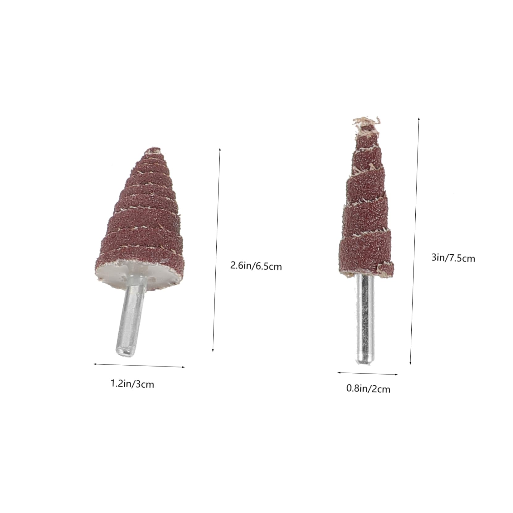 DOITOOL 60pièces Roues à Lamelles Coniques Abrasives Pour Outils Rotatifs Accessoires De Ponçage Pour Kit Complet Avec