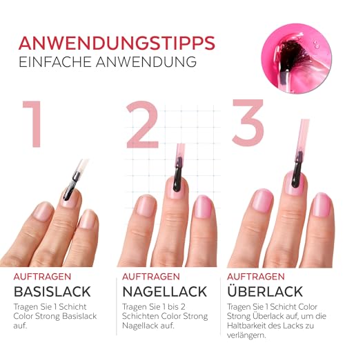 PODERM Nagelhärter Lack - Gloss Shine | Repariert und Stärkt durch Semipermanenten Nagellack Geschädigte und Geschwächte Nägel | Biotin und Keratin | Entwickelt von einem Podologen in der Schweiz