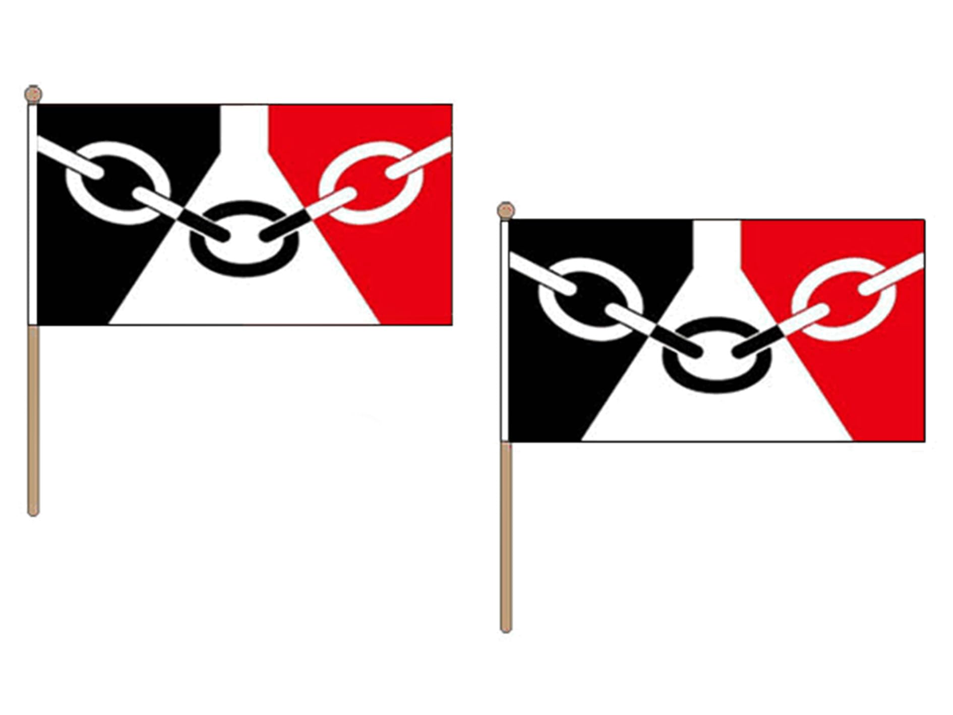 AZ FLAG Chorągiewka Black Country 45x30 cm Poliester 100D Drewniany Maszt