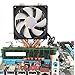 immagine 6Garsentx Ventola di Raffreddamento CPU 4 Radiatore di Raffreddamento CPU 3pin 12VDC Radiatore di Raffreddamento con Magic Light per CPU Intel/AMD