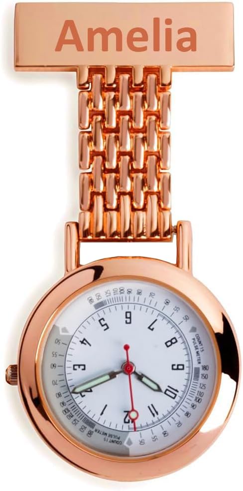 Sponsored Ad – Personalized Nurse Fob Watches for Women and Men - Engraved Nurse Watch Custom Gift for Woman - Quartz Movement – Perfect Gifts for Healthcare Professionals
