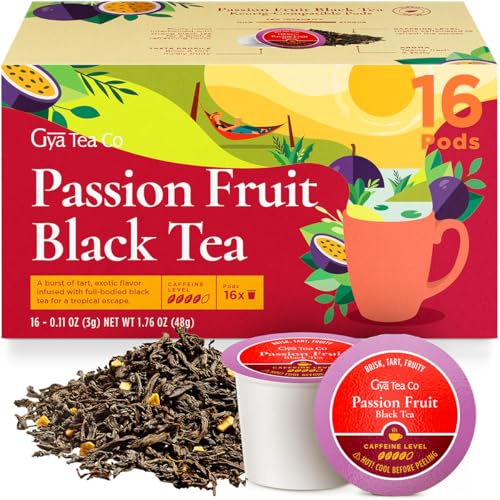 Image of Passion Fruit Tea Pod (16 Count) - 100% Natural Caffeinated Black Tea