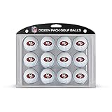 Team Golf NFL San Francisco 49ers Golf Balls, 12 Pack Dozen Regulation Size Golf Balls, 12 Pack, Full Color Durable Team Imprint