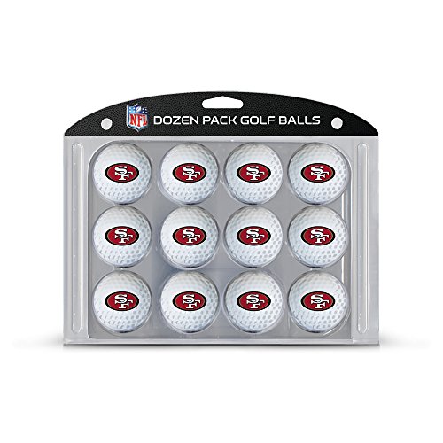 Team Golf Nfl San Francisco 49Ers Golf Balls, 12 Pack Dozen Regulation Size Golf Balls, 12 Pack, Full Color Durable Team Imprint #TOP10