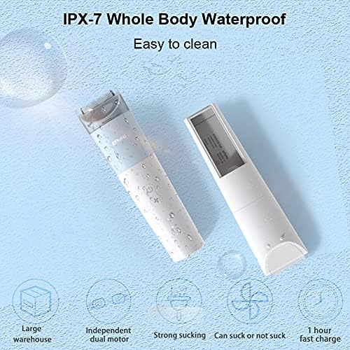 Electric Hair Clippers Vacuum Auto Sucking Snipped Haircut Kit for Men & Kids, Waterproof & USB Rechargeable Cordless Hair Trimmer with Storage Bag