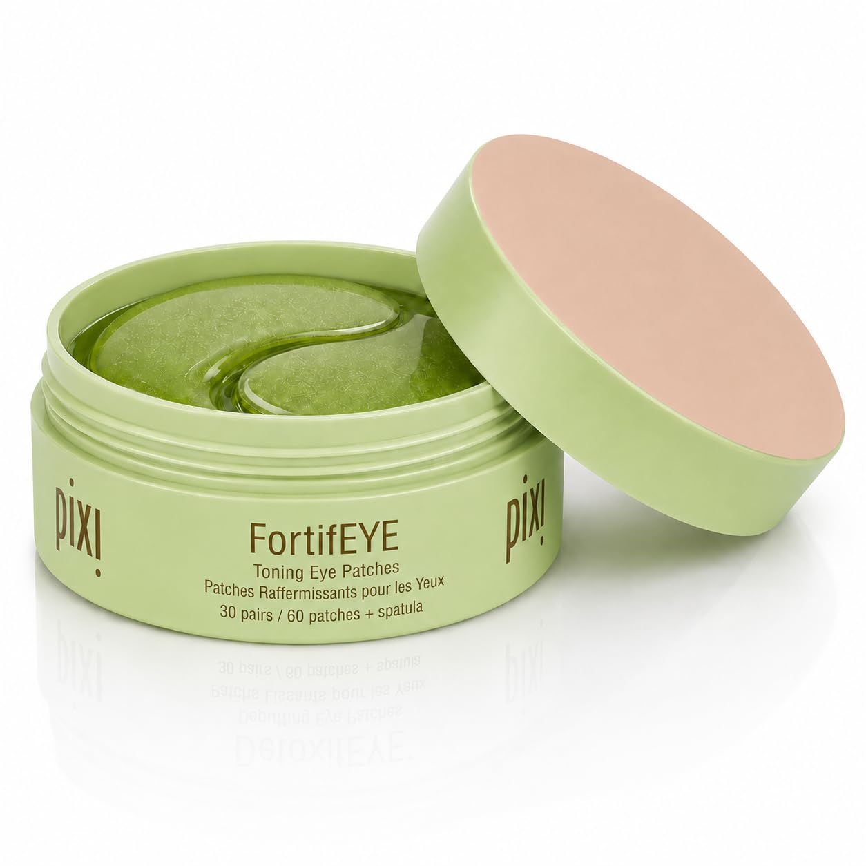 Pixi FortifEYE Eye Patches | Parches Ojos Bolsas y Ojeras con Cafeína, Colágeno de Acacia y Péptidos | Reafirmantes y Lifting que Rejuvenecen y Revitalizan el Contorno de Ojos | 30 Pares/60 Unidades