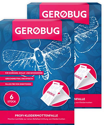 Preisvergleich Produktbild Gerobug Kleidermottenfalle 12 Stück - Mottenfalle Kleidermotten