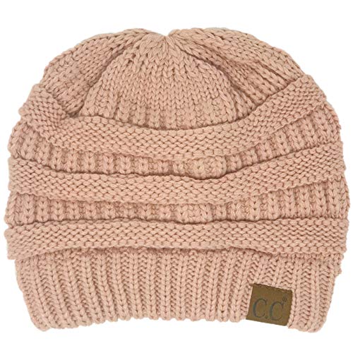 Image of Hatsandscarf CC Exclusives Solid Color Beanie Tail Hat for Adult (MB-20A)