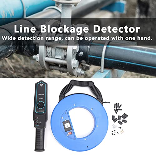Rilevatore di Intasamento di Linea Rilevatore di Punti di Inceppamento di Condotte Domestiche di Tubi Rilevatore di Intasamento Portatile Strumento di Rilevamento di Intasamento con (30 M)