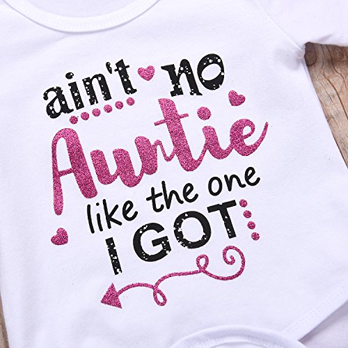 Cute 4PCs Newborn Kids Baby Girl Daddy Little Princess Romper + Flowers Pants + Hat + Flower Headband Winter Outfit4