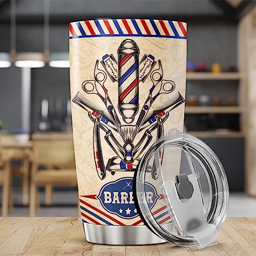 55% Off CUBICER Barber Coffee Tumbler - Insulated Travel Mug Gift - Image 3
