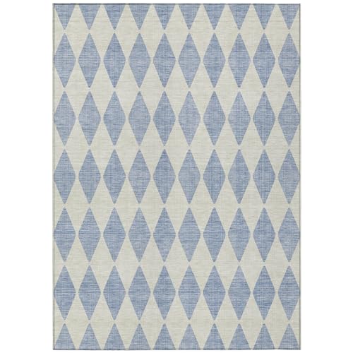 Addison Rugs Chantille ACN578 Sky 10' x 14' Indoor Outdoor Area Rug, Easy Clean, Machine Washable, Non Shedding, Bedroom, Living Room, Dining Room, Kitchen, Patio Rug