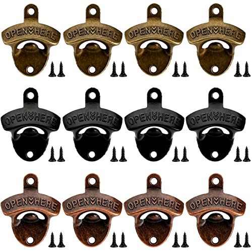 Comparison: Best Vintage Metal Bottle Opener 2 ZOOFOX 12-Piece Wall Mounted Vintage Metal Bottle Opener for Bar, KTV, Home and Outdoor