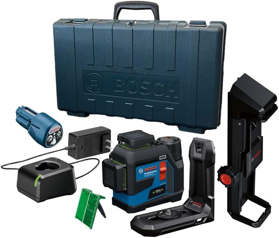 BOSCH PRO GLL330-42CGL 3.7V 360 Degree Green-Beam Three-Plane Leveling