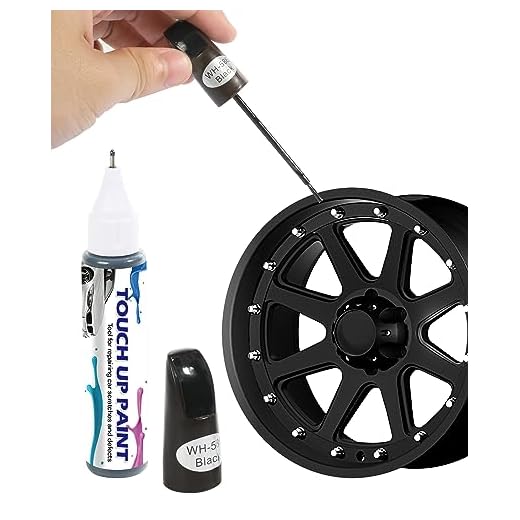 ESEWALAS Two-In-One Car Rim Paint Pen,Car Wheel Scratch Remover Anti-rust Wheel Hub Paint Scratch Repair,Car Wheel Scratch Fix Rim Touch Up Paint,Car Rim Paint Fill Pen for Car Wheel Repair (Black)