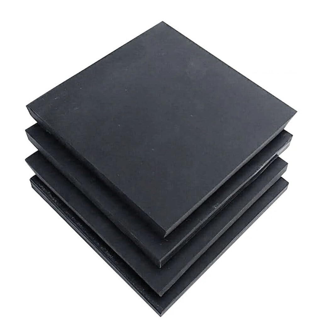 1 Pz Foglio In Gomma Siliconica Nera Industriale, Guarnizione Ammortizzante Elastica Antiscivolo 50X50/100x100/150X150/200x200mm(150X150X20mm)